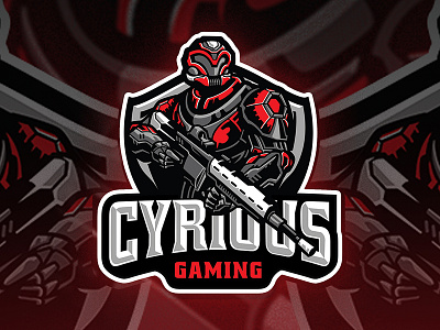 Cyrious Gaming Logo character esport esportlogo gun gundam illustration mascot mecha robot sniper sport logo twice