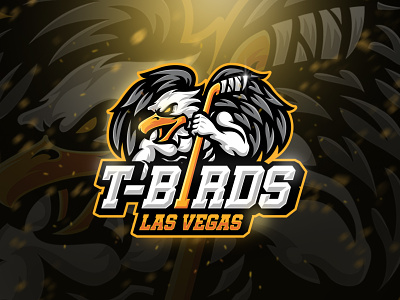 T-Birds Hockey Team birds character eagle esport hawk hockey logo mascot sport sport logo team tournament