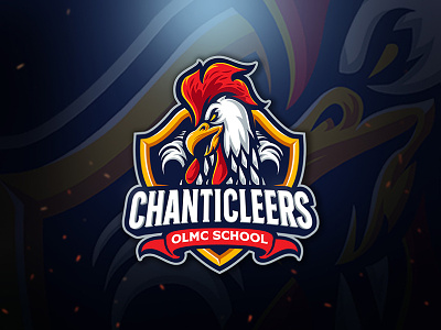 Chanticleers Logo Team angry animal baseball branding cartoon character esports footbal mascot rooster sport logo team