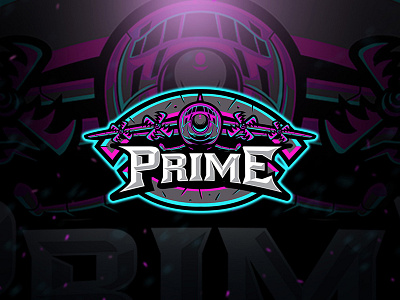 Prime Esport Logo air plane badge esport fortnite gamer gaming jet logo logogame prime pubg purple rgb sport sportlogo team