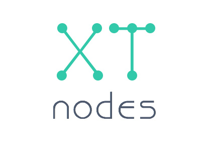 Xt Nodes Logo Concept bitcoin branding exchange logo nodes