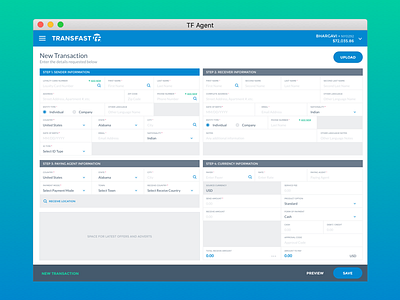 Payment Form complex form payment transfast