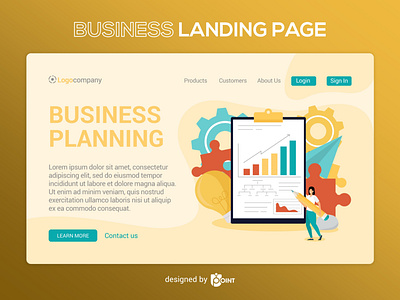 Business - Landing Page business design illustration landing page landing page design landing page ui ui ui design vector web website