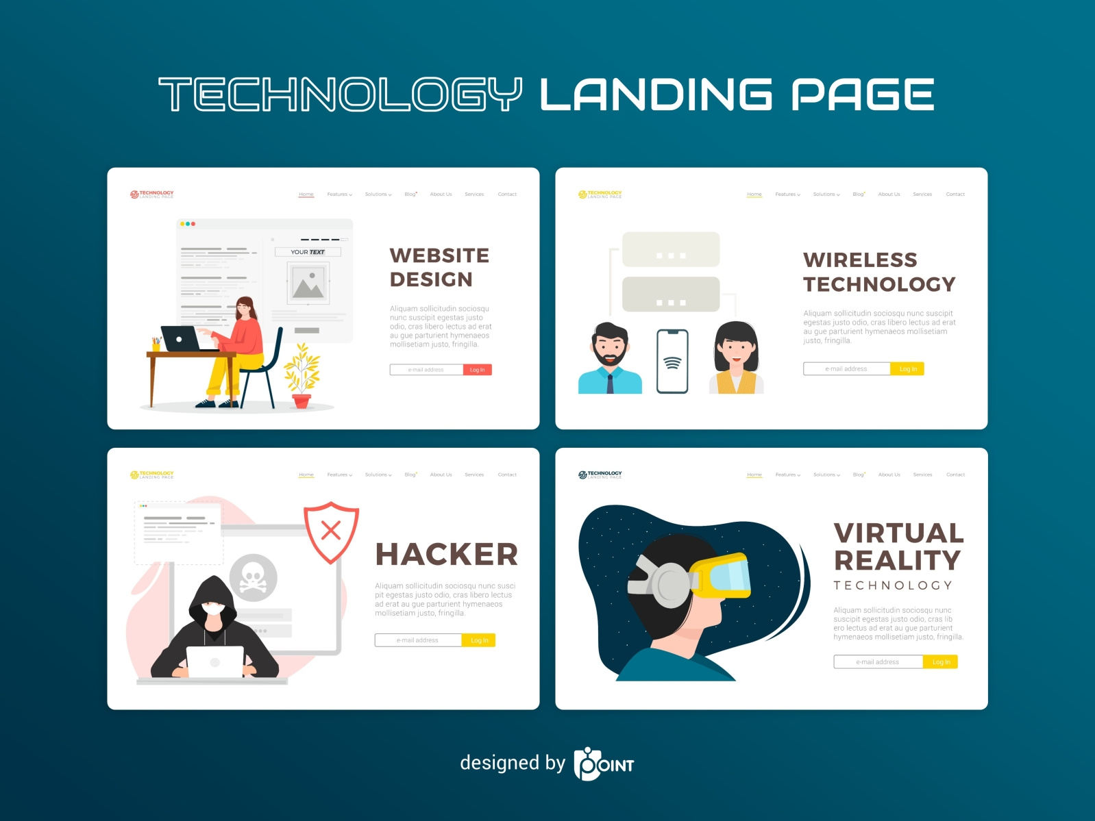 Technology - Landing Page by Uppoint Studio on Dribbble
