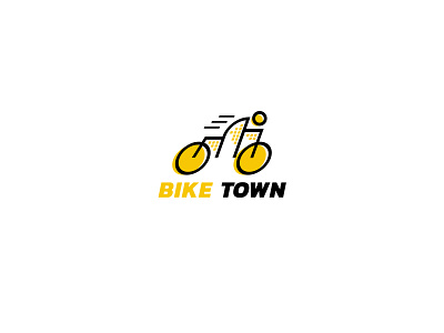 Bike Town bicycle bike building city logo town