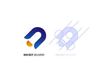Rocket Delivery d logo delivery app logo rocket rocket logo