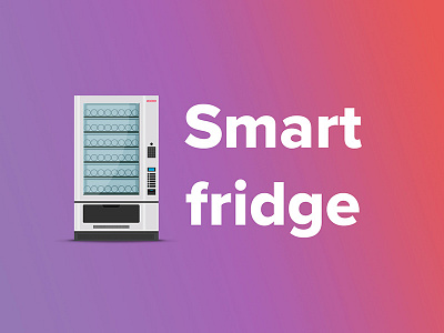 Smart Fridge app concept design sleek ui ux
