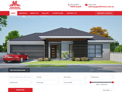 Gulati Homes - Commercial Builders animation design graphic design illustrator ozariya ui ux web website wordpress wordpress design wordpress development