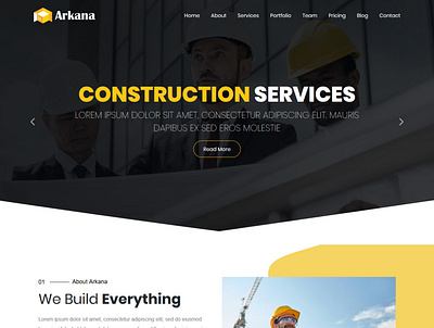Arkana - One Page Real Estate WordPress Theme design graphic design logo ozariya ui ux web website wordpress wordpress design wordpress development