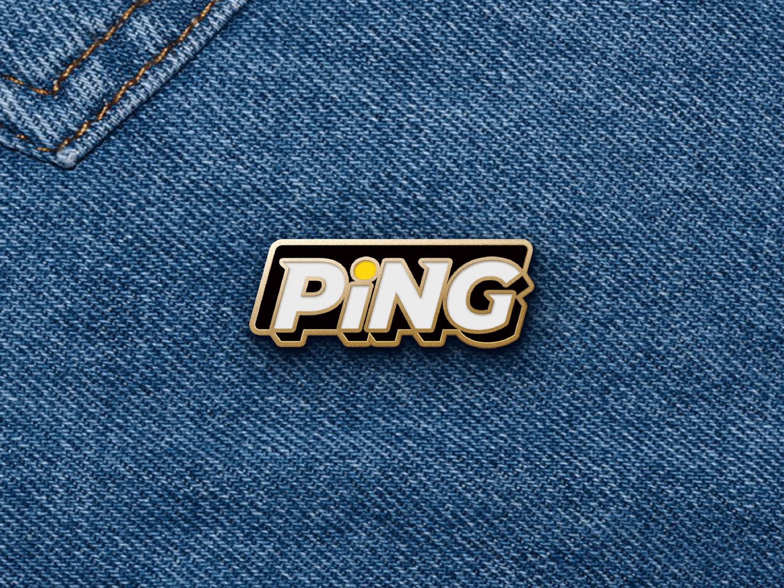 PiNG's personal logo pin&sticker logo pin sticker