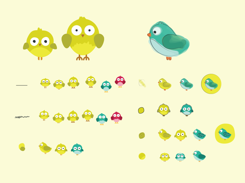Baby Bird baby bird illustration cuteness cute theartificial