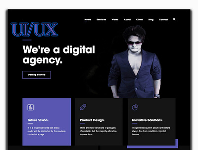 gentium designer website template design illustration ui ux