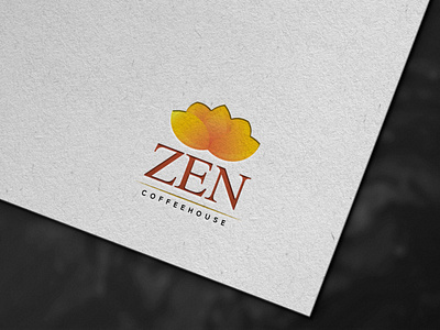 ZEN coffeehouse Logo logo logo mockup vector