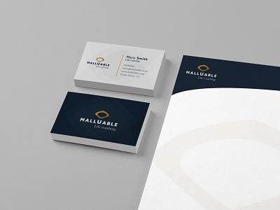 Malluable: Business Card Design brand identity branding business card logo portfolio design stationery design