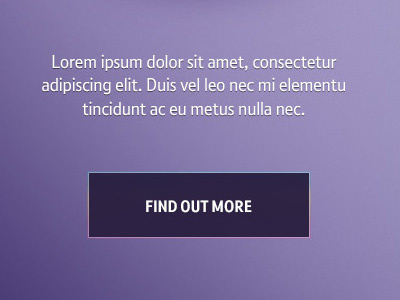 Call to action blue button clean design digital purple shadows typography ui ux