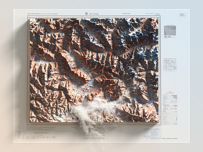 Jammu and Kashmir - 3D Photoshop Render 3d 3d map generator cartography extension generator heightmap illustration map mundik pakistan photoshop plugin render