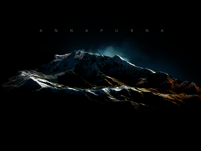 Annapurna - Nepal - 3D map Render