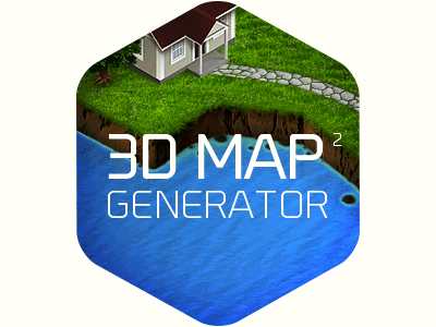 WIP - 3D Map Generator 2 - Test Ani creator extension logo map photoshop pixel plugin vector