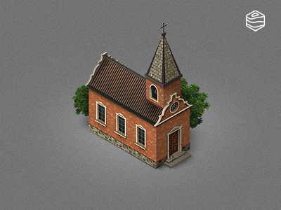 Isometric Church Icon 3d church generator icon isometric map