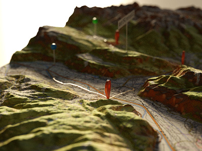 Depth of field in the backlight - 3D Map 3d 3d map backlit blender cycles depth of fields rendering