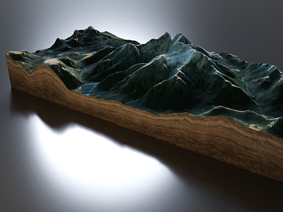 3D Map Render - glTF 3d babylonjs blender cycles gltf map maptiler