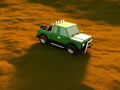 Pickup - Low Poly I 3d blender car cycles ford lowpoly pickup