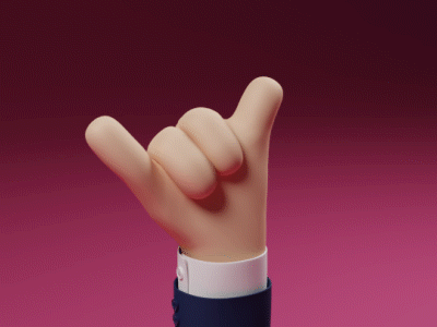 Hand gestures 3d animation blender cartoon character cycles gesture hands render