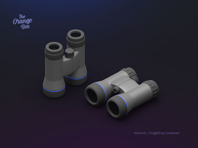 Binoculars - Isometric 3D Icon