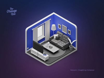 Living Room - Isometric 3D Icon