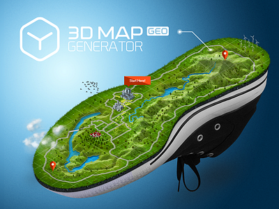 3D Map Generator - GEO - Preview 3d map mountains photoshop plugin relief rocks