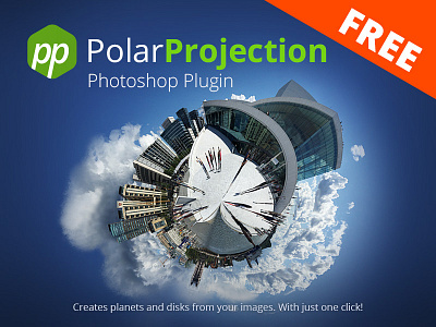 Free Polar Projection Generator - Photoshop Plugin 360 degree images panorama photoshop planet stereographic