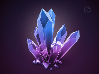 Crystals gemstone icon isometric