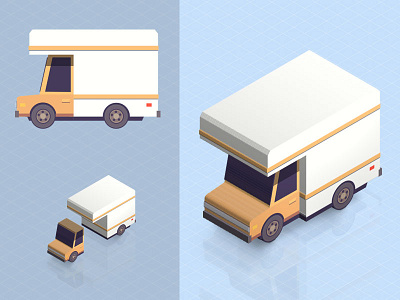 SmartIcon - Moving Truck icon isometric vehicle