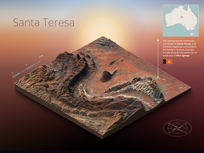 Terrain Test - 03 - Map Generator australia generator heights map panel photoshop plugin render santa teresa surface