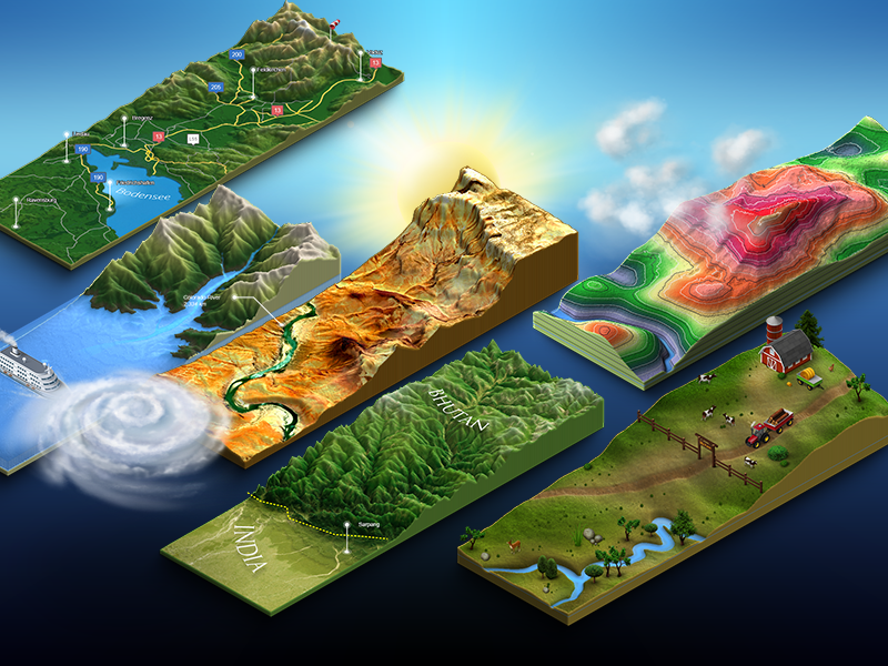 3d Map Generator Terrain Keyvisual by Michael