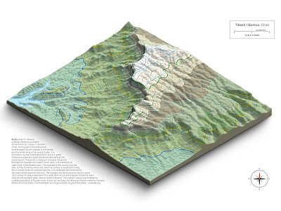 Test - 3d Map with Top View texture preset africa borkou cartography generator heightmap map photoshop plugin topography