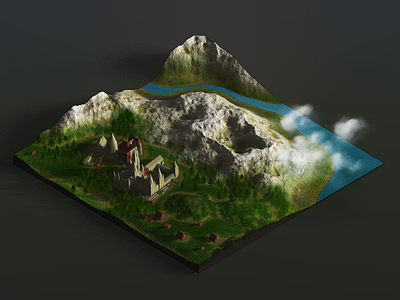 Heightmaps And Brushes - Atlas Update 3d castle generator isometric map photoshop plugin