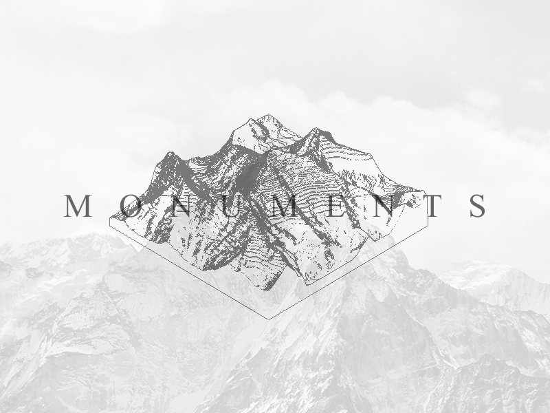 Mount Amadablam with porters, Everest Range, Nepal – Art Plads ApS