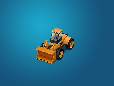 excavator 3d map generator bagger excavator icon