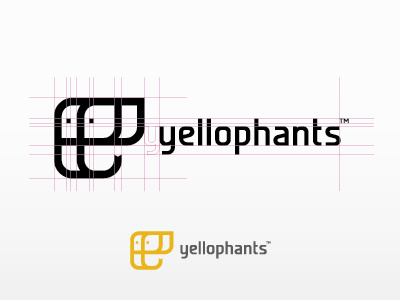 Yellophants construct elephants form logo matjak