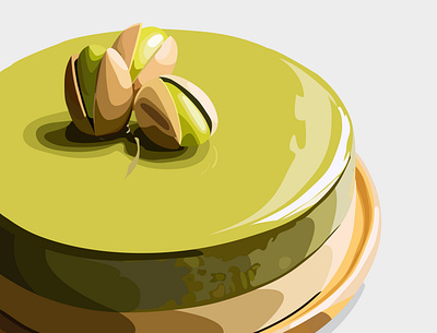 Vector illustration of pistachio cake aesthetic cake digital illustration fashion fashionillustration food food illustration graphic design graphic designer illustraion minimalism minimalistic modern pistachio stylish trendy vector vector graphic vector illustration vector illustrator