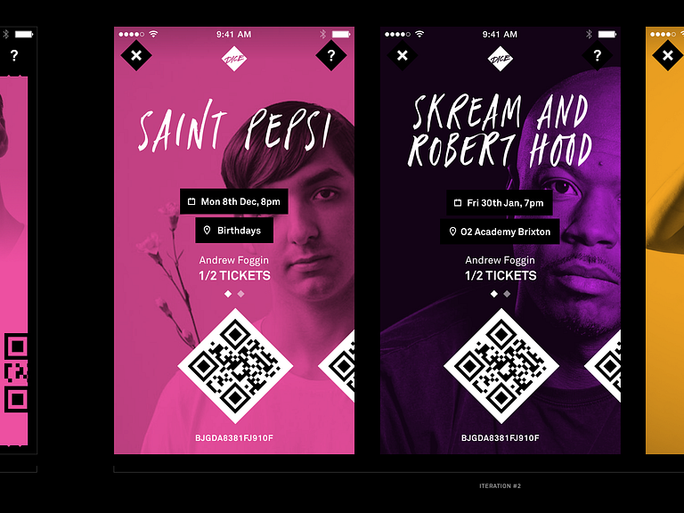 DICE Ticket redesign by DICE on Dribbble
