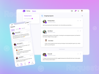 Let's Meet — Social Network UX/UI ⭐