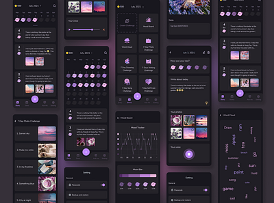 Diary Journal App (Dark Theme)