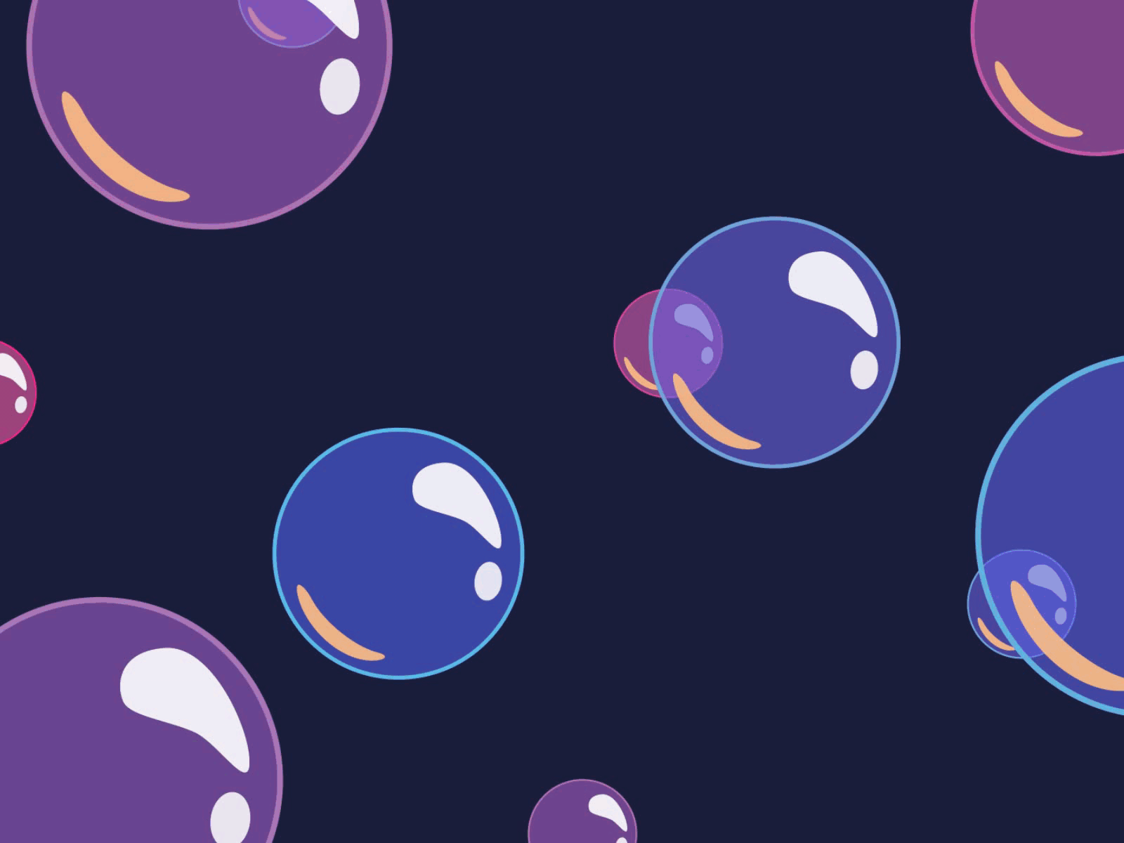 Bubbles! animation bubbles design illustration vector