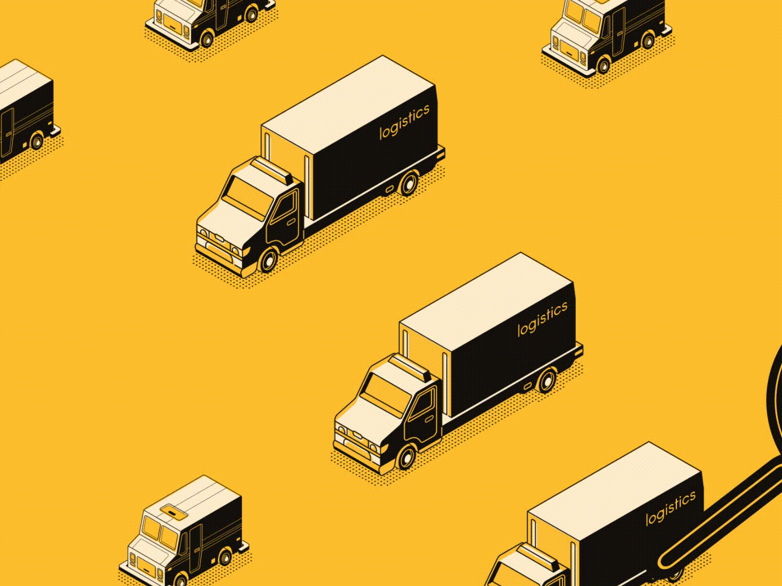 Logistics animation app design illustration logistics vector