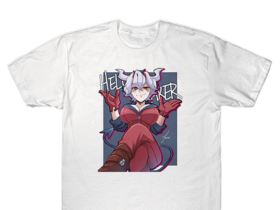 Beelzebub anime anime girl animeart art artwork console cute art gaming helltaker illustration tshirt