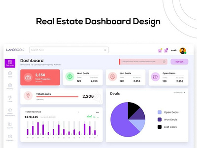 Real Estate Dashboard Design dashboard dashboard design real estate real estate dashboard ui