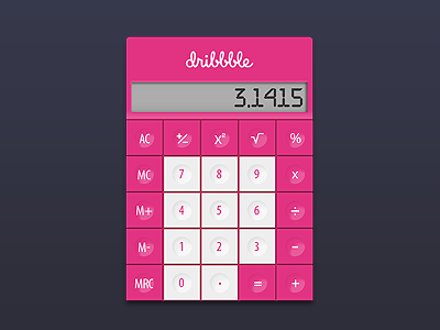 Calculator calculator dribbble icon number