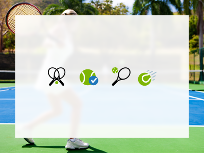 Tennis icon set